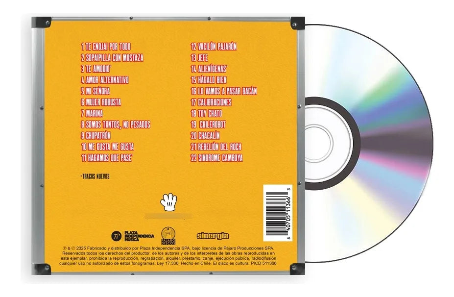 Cd Sinergia Grandes Éxitos Del Metal Pájaro edicion 2025